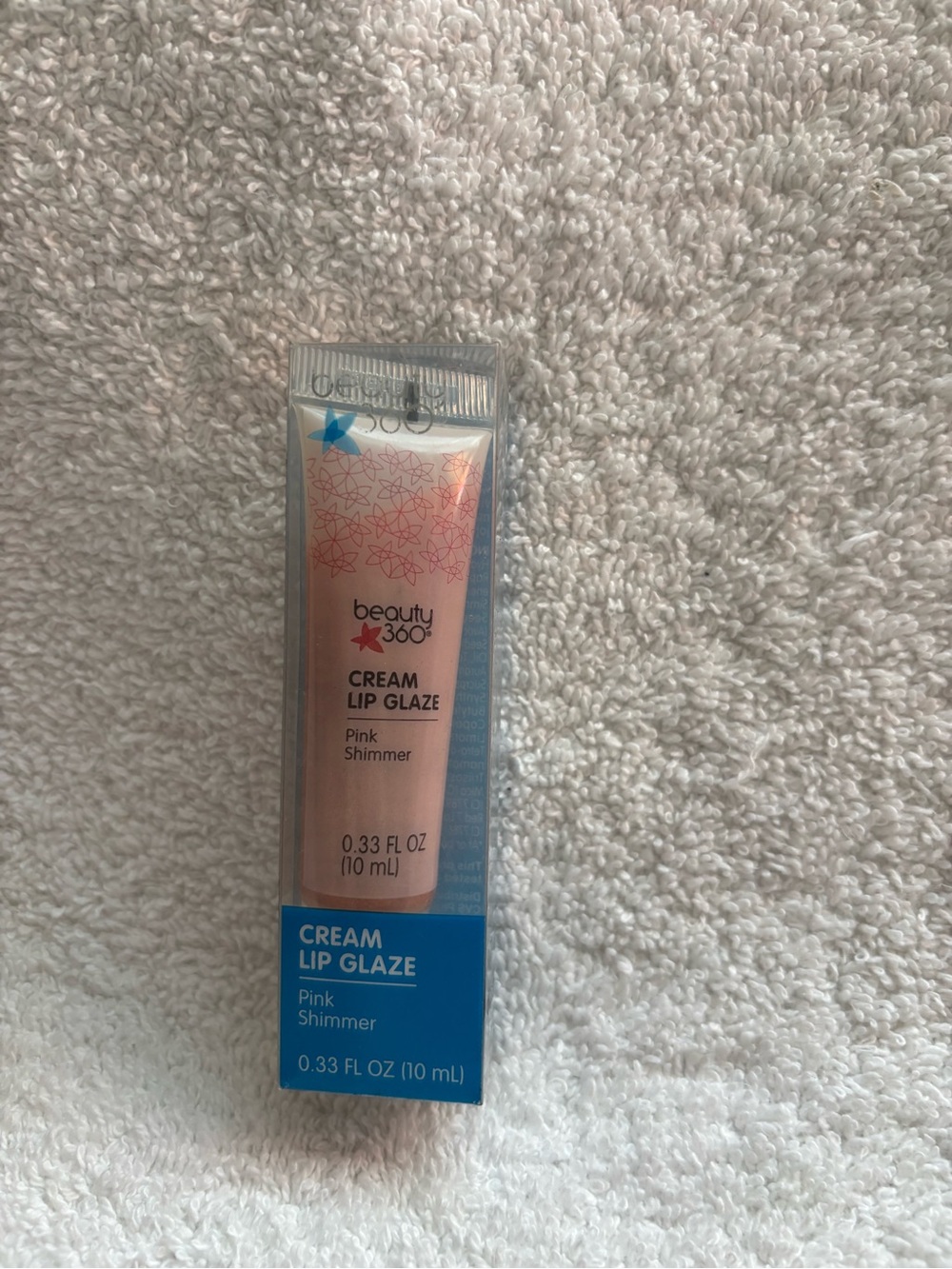 New beauty 360 cream lip glaze pink shimmer